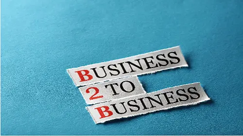 עיתון עם הכותרת Business to Business