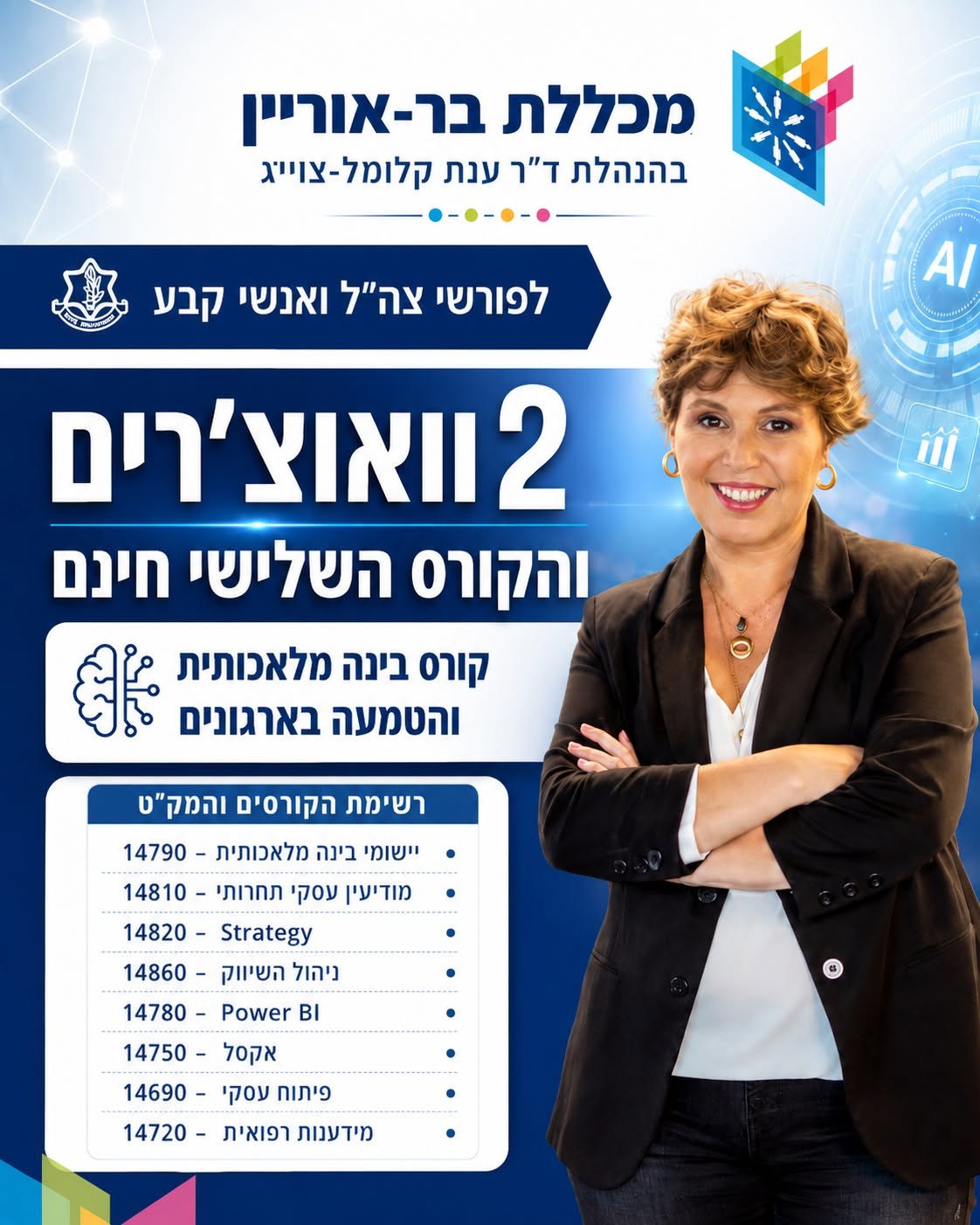 עלון תוכנית הוואוצ'רים של משרד הביטחון לפורשי צה״ל ולאנשי קבע